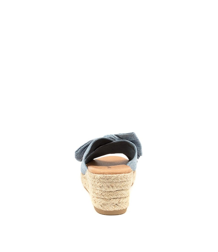 DJANGO & JULIETTE Serena Blue Fabric | Espadrilles