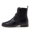 ZIERA Steveny Xf Navy Leather Ankle Boots | Boots