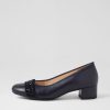 ARA Nizza 13 Navy Leather Heels | Comfort