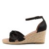 DIANA FERRARI Jennalea Black Leather | Espadrilles