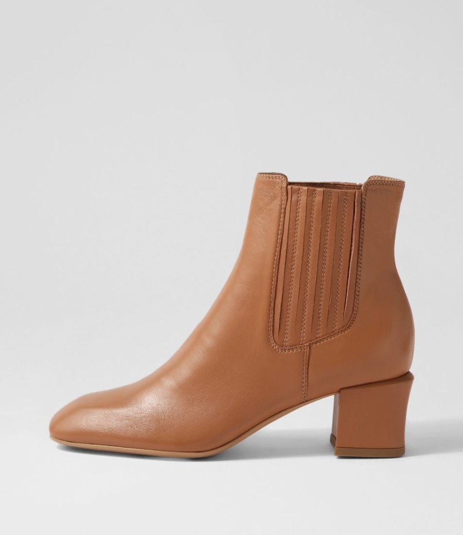 TOP END Elsea Tan Leather Chelsea Boots | Boots