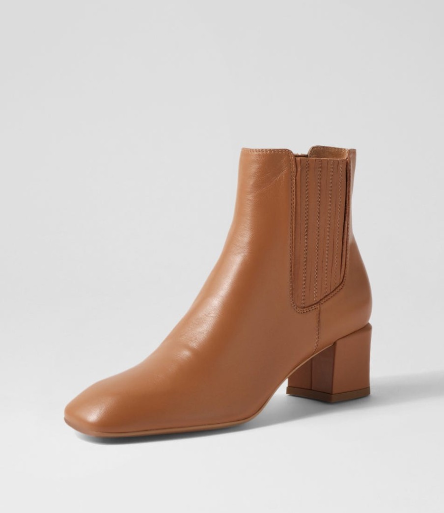TOP END Elsea Tan Leather Chelsea Boots | Boots